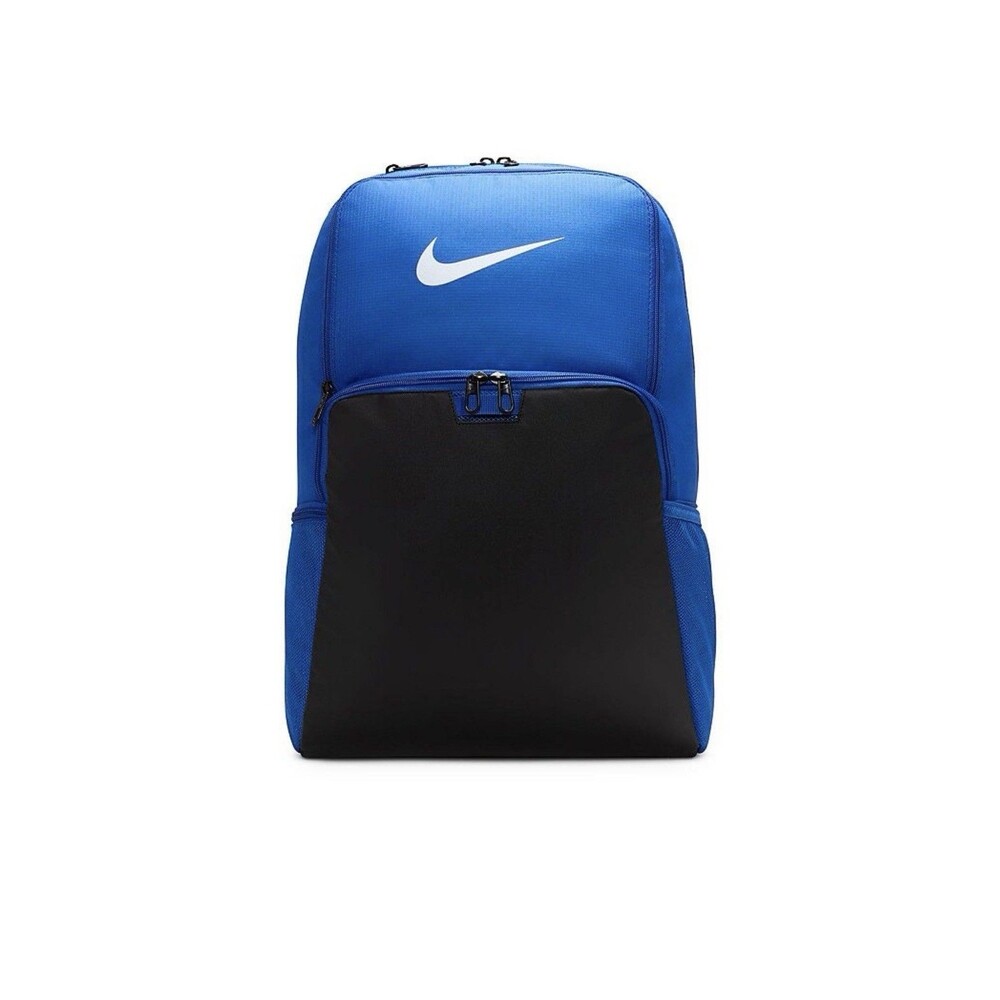 Nike Brasilia Backpack XL Game Royal Black School Gym Bag DM3975-480 NEW